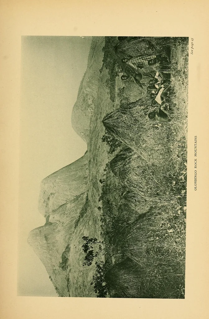 An illustration from Reality versus romance in South Central Africa : being an account of a journey across the continent from Benguella on the west through Bihe, Ganguella, ... to the mouth of the Zambesi on the east coast, 1893, leaf 39