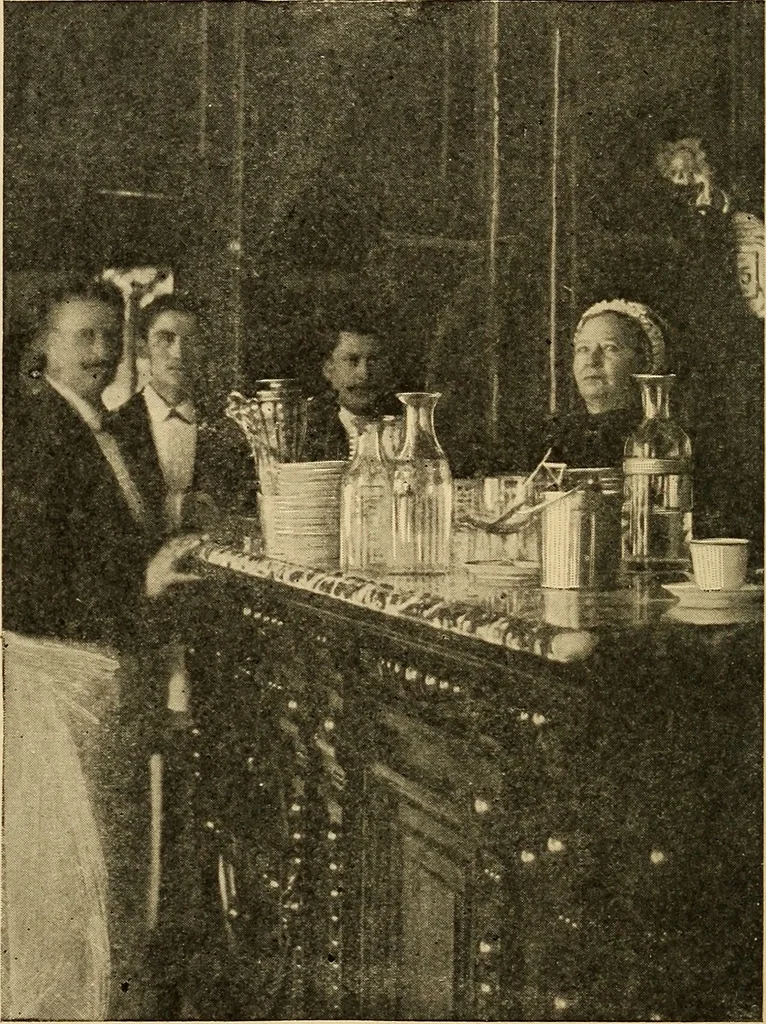 An illustration from The real Latin quarter, 1901, leaf 105