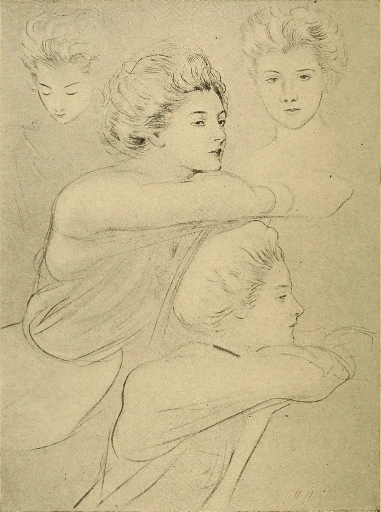 An illustration from The real Latin quarter, 1901, leaf 69