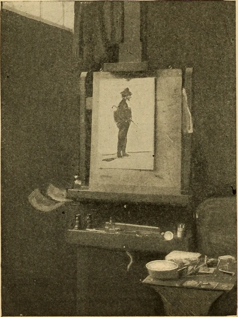 An illustration from The real Latin quarter, 1901, leaf 95