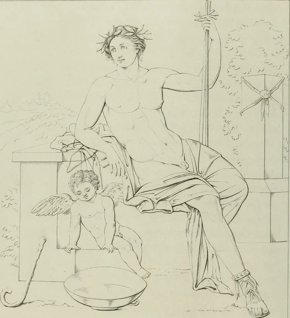 An illustration from Real Museo borbonico, 1824, leaf 181