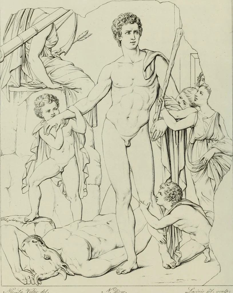 An illustration from Real Museo borbonico, 1824, leaf 263