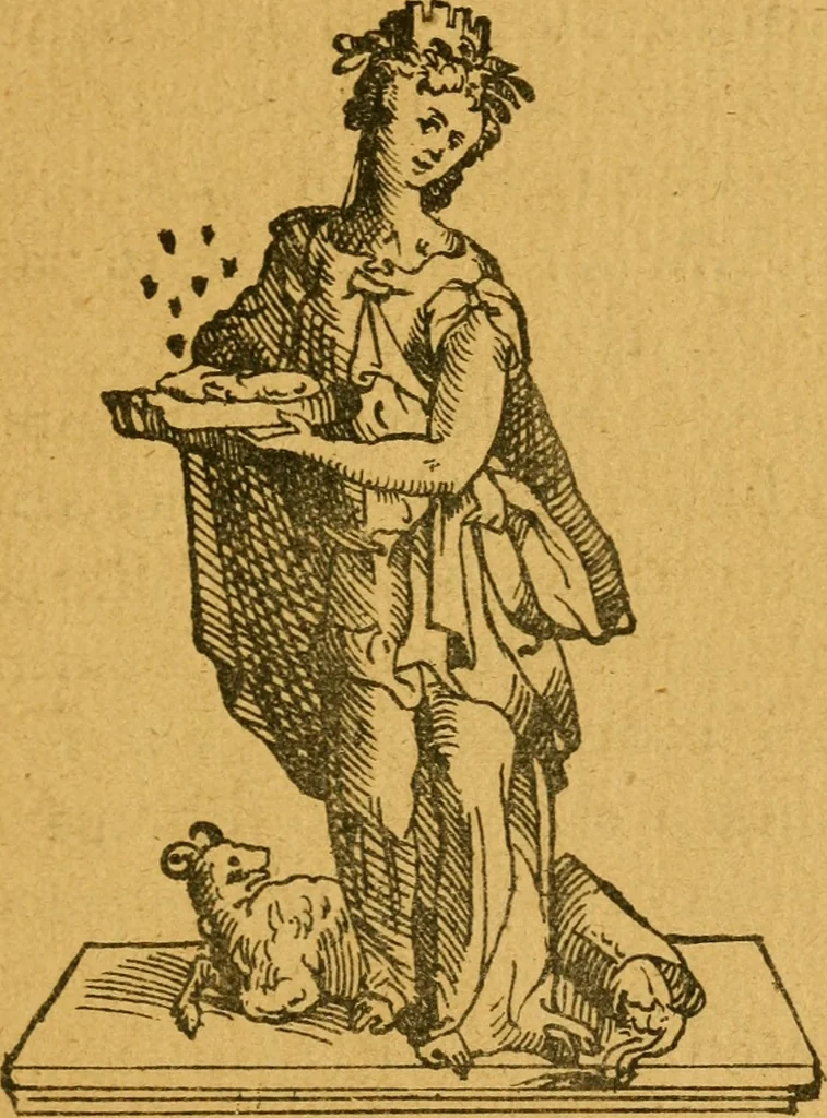 An illustration from Recebimiento qve hizo la mvy noble y muy leal ciudad de Seuilla, 1570, leaf 216