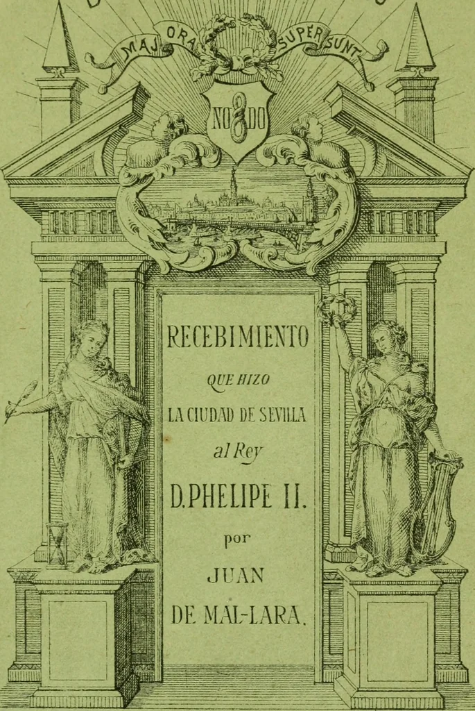 An illustration from Recebimiento qve hizo la mvy noble y muy leal ciudad de Seuilla, 1570, leaf 4