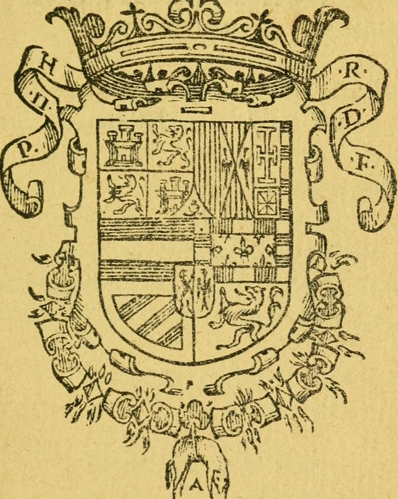 An illustration from Recebimiento qve hizo la mvy noble y muy leal ciudad de Seuilla, 1570, leaf 6