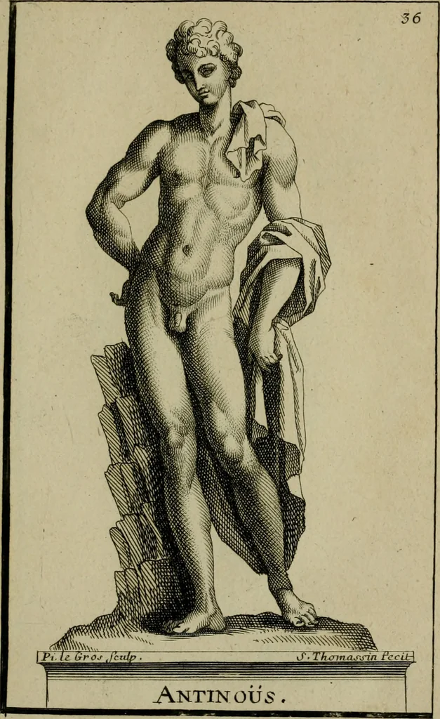 An illustration from Recüeil des figures, groupes, thermes, fontaines, vases, et autres ornemens tels qu'ils se voyent a présent dans le chateau et parc de Versailles : gravé d'après les originaux, 1694, leaf 104