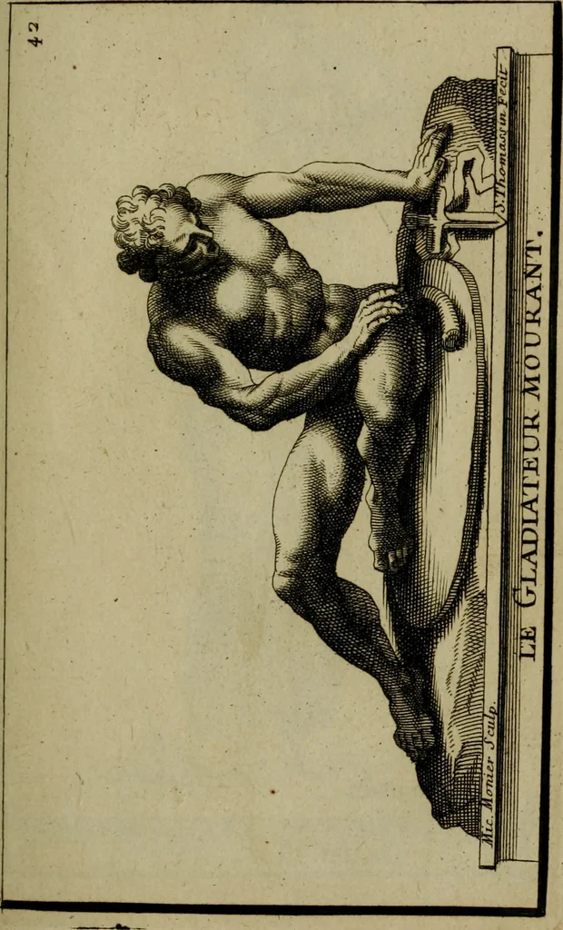 An illustration from Recüeil des figures, groupes, thermes, fontaines, vases, et autres ornemens tels qu'ils se voyent a présent dans le chateau et parc de Versailles : gravé d'après les originaux, 1694, leaf 116
