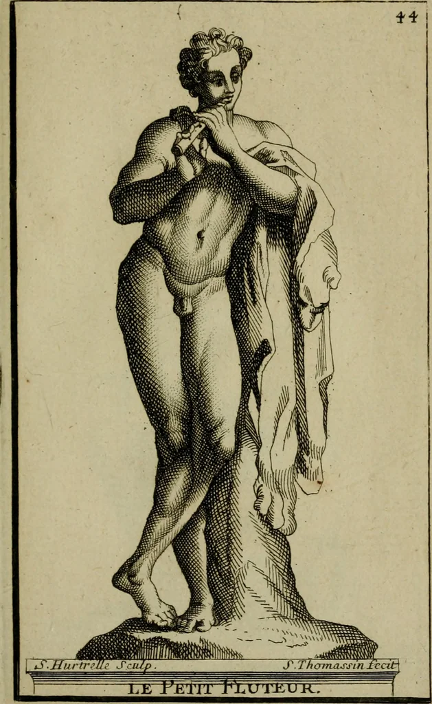 An illustration from Recüeil des figures, groupes, thermes, fontaines, vases, et autres ornemens tels qu'ils se voyent a présent dans le chateau et parc de Versailles : gravé d'après les originaux, 1694, leaf 120