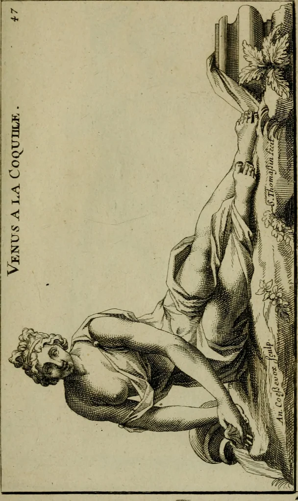 An illustration from Recüeil des figures, groupes, thermes, fontaines, vases, et autres ornemens tels qu'ils se voyent a présent dans le chateau et parc de Versailles : gravé d'après les originaux, 1694, leaf 126