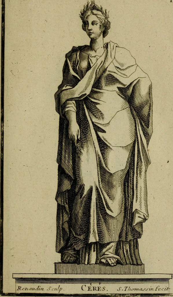 An illustration from Recüeil des figures, groupes, thermes, fontaines, vases, et autres ornemens tels qu'ils se voyent a présent dans le chateau et parc de Versailles : gravé d'après les originaux, 1694, leaf 130