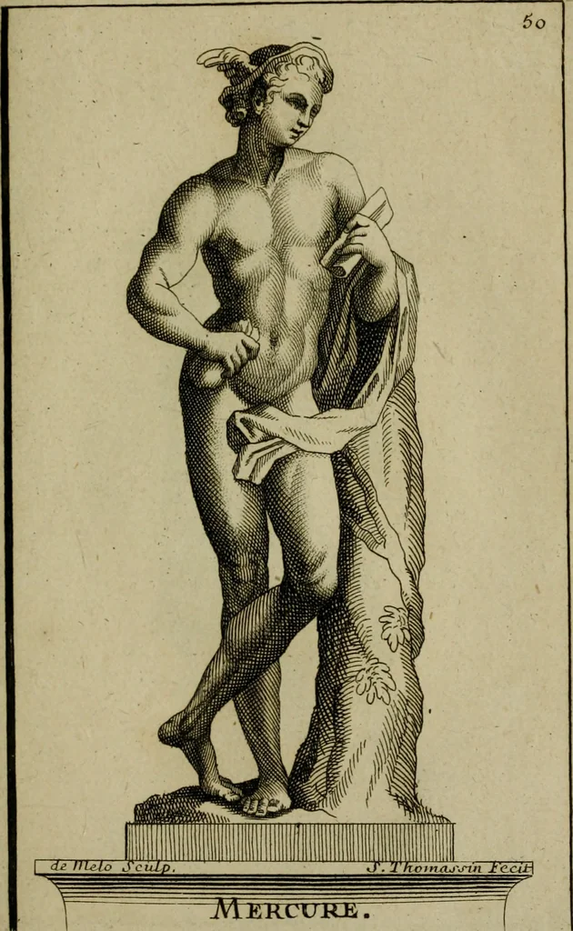 An illustration from Recüeil des figures, groupes, thermes, fontaines, vases, et autres ornemens tels qu'ils se voyent a présent dans le chateau et parc de Versailles : gravé d'après les originaux, 1694, leaf 132