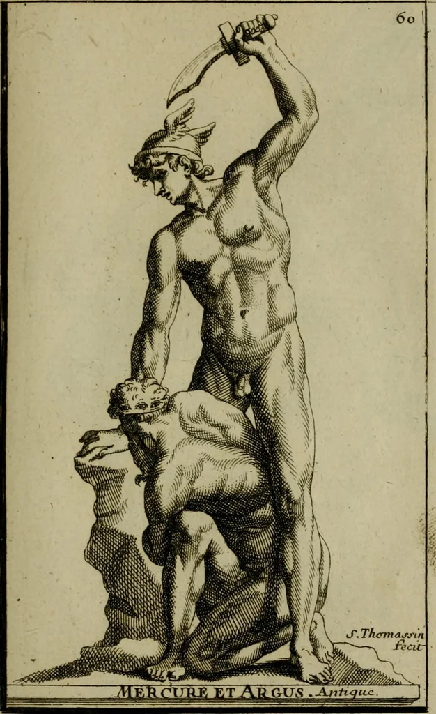 An illustration from Recüeil des figures, groupes, thermes, fontaines, vases, et autres ornemens tels qu'ils se voyent a présent dans le chateau et parc de Versailles : gravé d'après les originaux, 1694, leaf 152