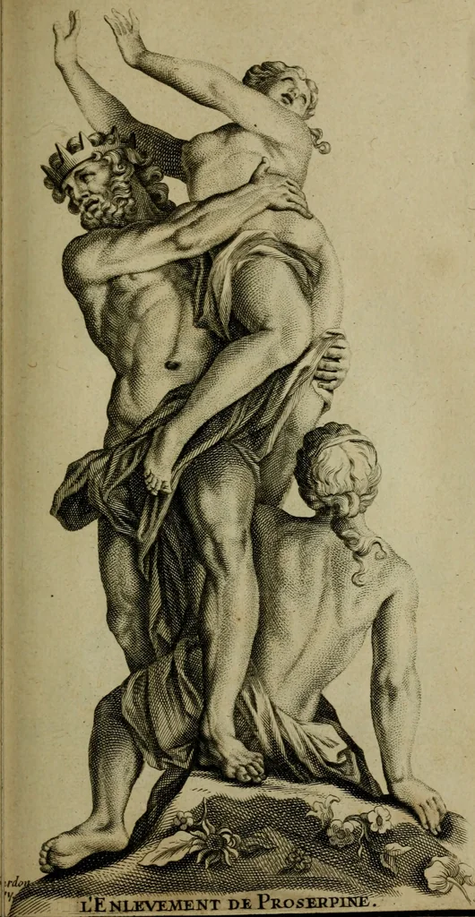 An illustration from Recüeil des figures, groupes, thermes, fontaines, vases, et autres ornemens tels qu'ils se voyent a présent dans le chateau et parc de Versailles : gravé d'après les originaux, 1694, leaf 168