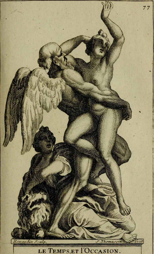 An illustration from Recüeil des figures, groupes, thermes, fontaines, vases, et autres ornemens tels qu'ils se voyent a présent dans le chateau et parc de Versailles : gravé d'après les originaux, 1694, leaf 188