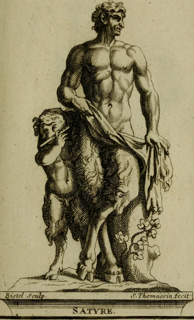 An illustration from Recüeil des figures, groupes, thermes, fontaines, vases, et autres ornemens tels qu'ils se voyent a présent dans le chateau et parc de Versailles : gravé d'après les originaux, 1694, leaf 194