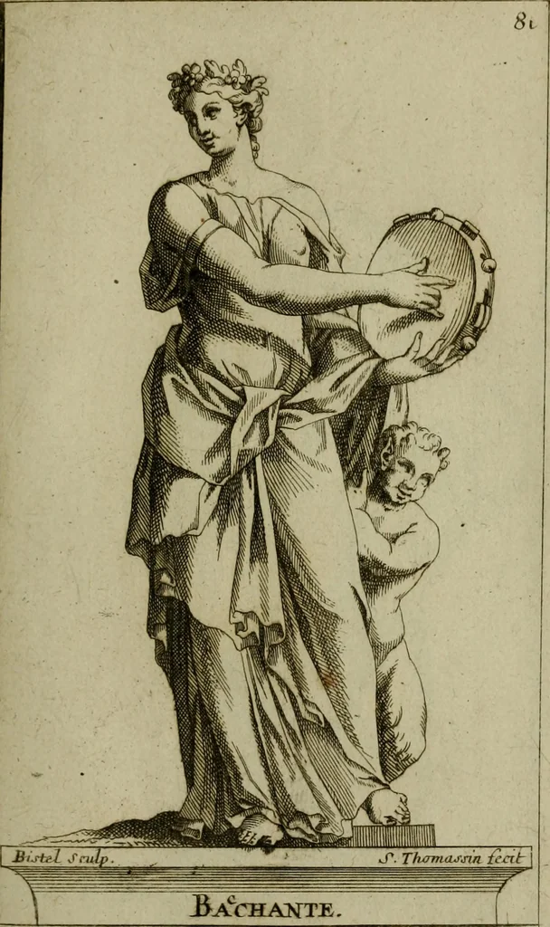 An illustration from Recüeil des figures, groupes, thermes, fontaines, vases, et autres ornemens tels qu'ils se voyent a présent dans le chateau et parc de Versailles : gravé d'après les originaux, 1694, leaf 196