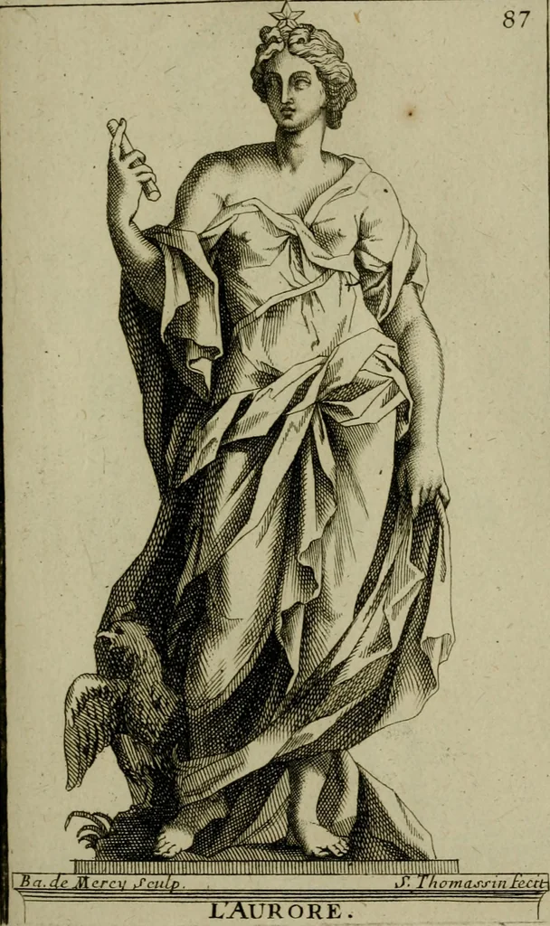 An illustration from Recüeil des figures, groupes, thermes, fontaines, vases, et autres ornemens tels qu'ils se voyent a présent dans le chateau et parc de Versailles : gravé d'après les originaux, 1694, leaf 208