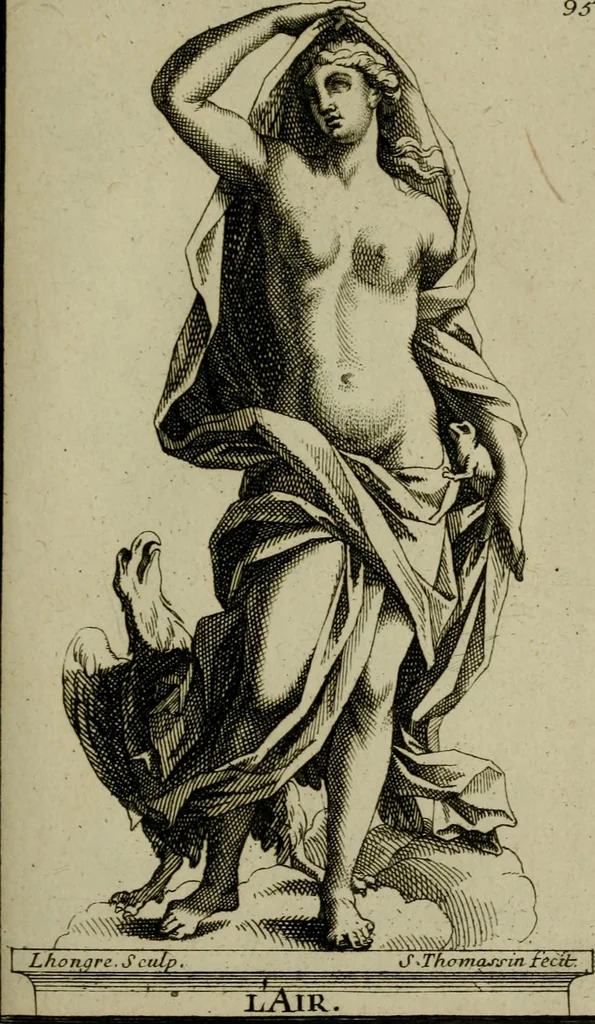 An illustration from Recüeil des figures, groupes, thermes, fontaines, vases, et autres ornemens tels qu'ils se voyent a présent dans le chateau et parc de Versailles : gravé d'après les originaux, 1694, leaf 224