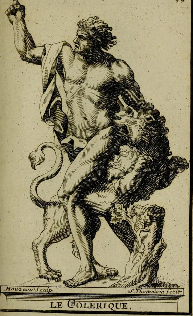 An illustration from Recüeil des figures, groupes, thermes, fontaines, vases, et autres ornemens tels qu'ils se voyent a présent dans le chateau et parc de Versailles : gravé d'après les originaux, 1694, leaf 232