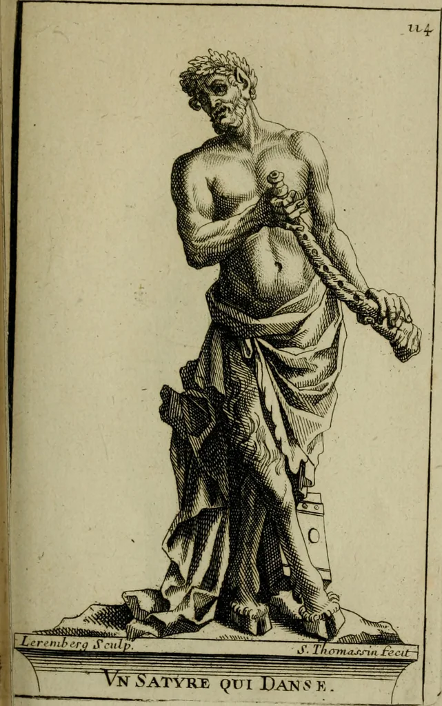 An illustration from Recüeil des figures, groupes, thermes, fontaines, vases, et autres ornemens tels qu'ils se voyent a présent dans le chateau et parc de Versailles : gravé d'après les originaux, 1694, leaf 262