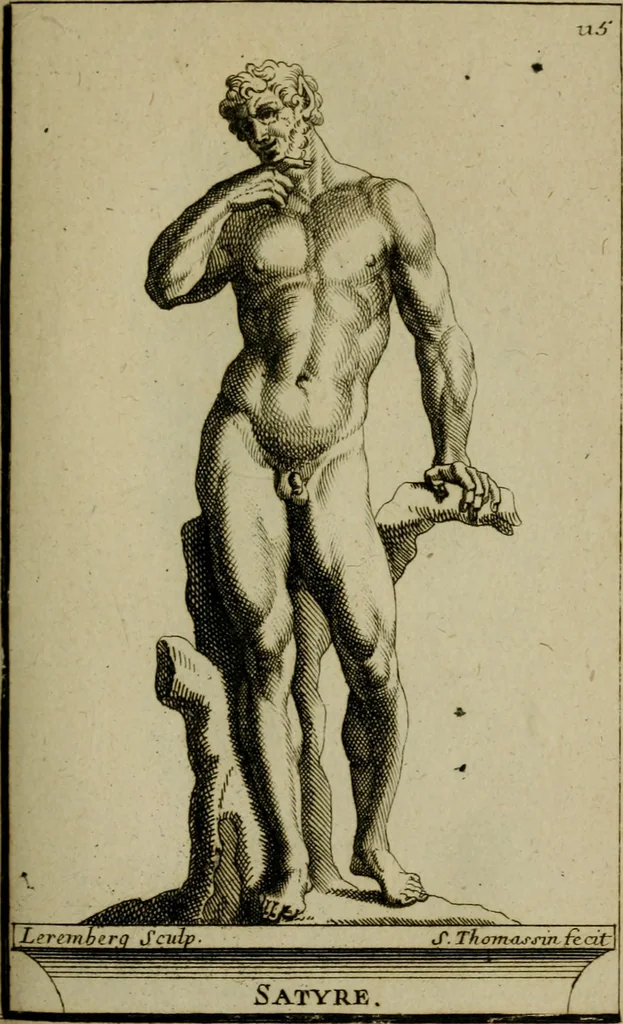 An illustration from Recüeil des figures, groupes, thermes, fontaines, vases, et autres ornemens tels qu'ils se voyent a présent dans le chateau et parc de Versailles : gravé d'après les originaux, 1694, leaf 264