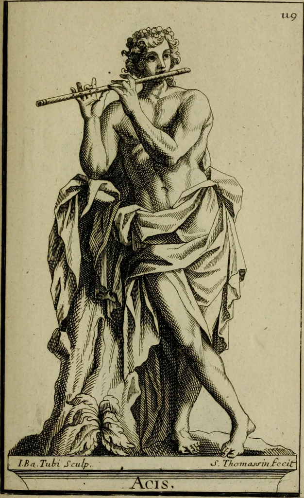 An illustration from Recüeil des figures, groupes, thermes, fontaines, vases, et autres ornemens tels qu'ils se voyent a présent dans le chateau et parc de Versailles : gravé d'après les originaux, 1694, leaf 272
