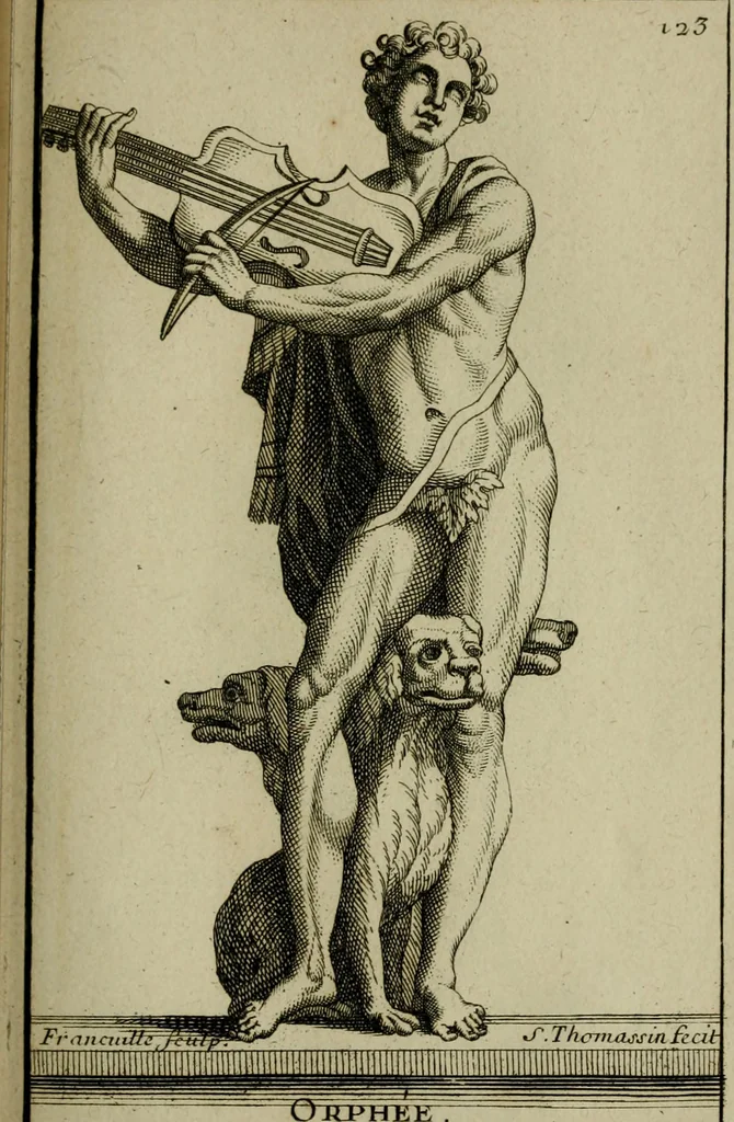 An illustration from Recüeil des figures, groupes, thermes, fontaines, vases, et autres ornemens tels qu'ils se voyent a présent dans le chateau et parc de Versailles : gravé d'après les originaux, 1694, leaf 280