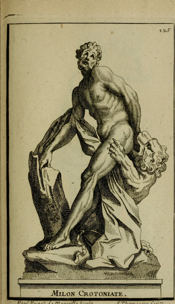 An illustration from Recüeil des figures, groupes, thermes, fontaines, vases, et autres ornemens tels qu'ils se voyent a présent dans le chateau et parc de Versailles : gravé d'après les originaux, 1694, leaf 284