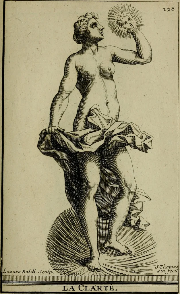An illustration from Recüeil des figures, groupes, thermes, fontaines, vases, et autres ornemens tels qu'ils se voyent a présent dans le chateau et parc de Versailles : gravé d'après les originaux, 1694, leaf 286