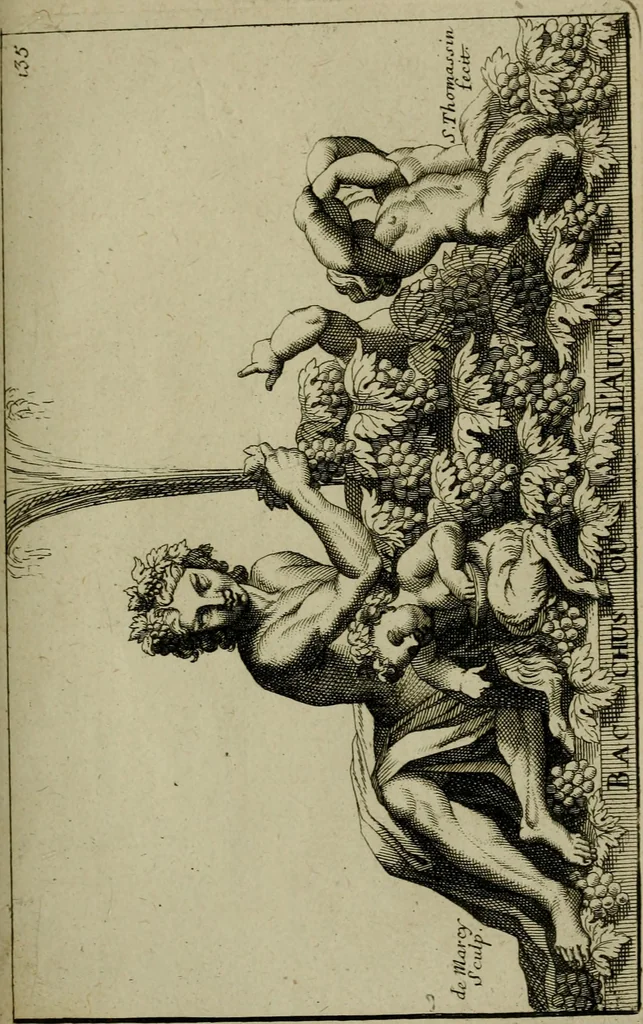 An illustration from Recüeil des figures, groupes, thermes, fontaines, vases, et autres ornemens tels qu'ils se voyent a présent dans le chateau et parc de Versailles : gravé d'après les originaux, 1694, leaf 310