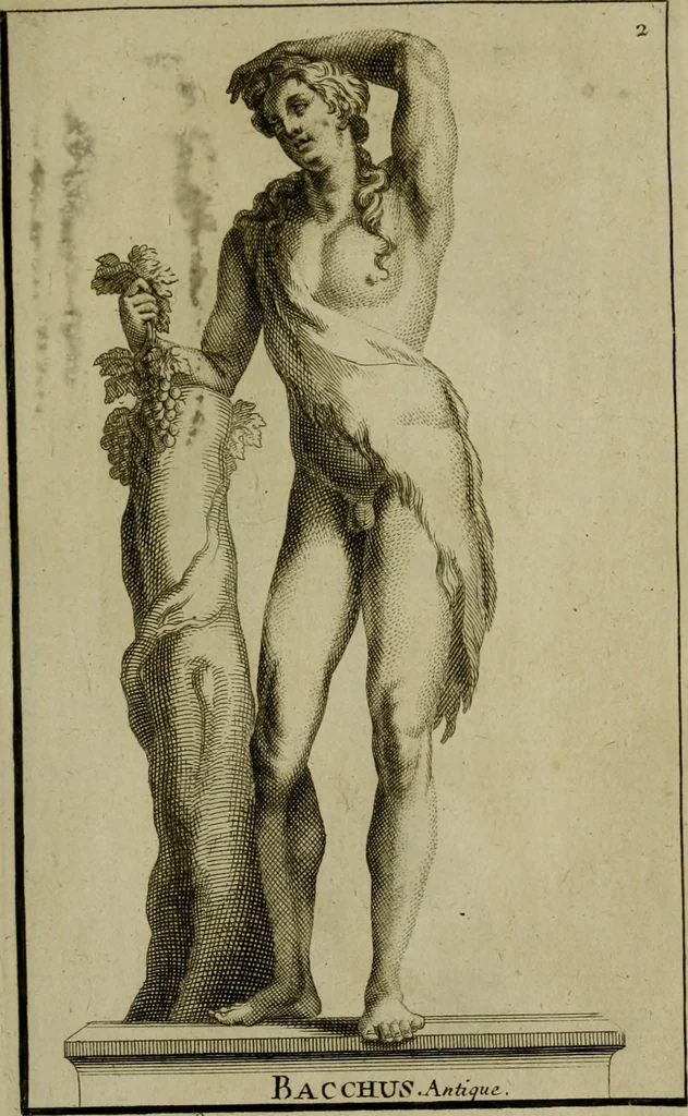 An illustration from Recüeil des figures, groupes, thermes, fontaines, vases, et autres ornemens tels qu'ils se voyent a présent dans le chateau et parc de Versailles : gravé d'après les originaux, 1694, leaf 36