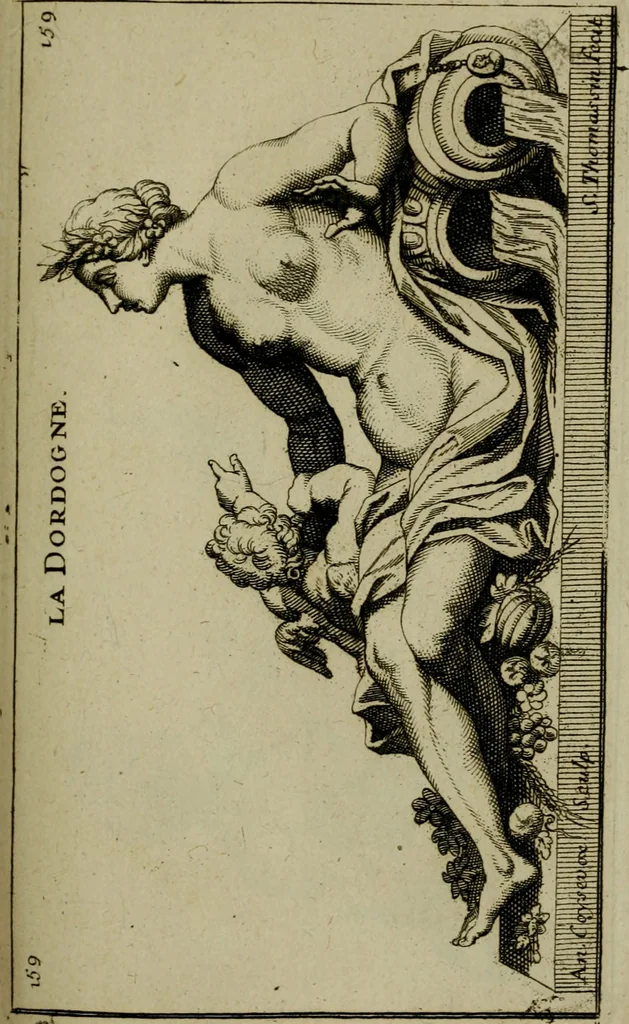 An illustration from Recüeil des figures, groupes, thermes, fontaines, vases, et autres ornemens tels qu'ils se voyent a présent dans le chateau et parc de Versailles : gravé d'après les originaux, 1694, leaf 362