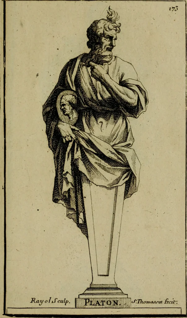 An illustration from Recüeil des figures, groupes, thermes, fontaines, vases, et autres ornemens tels qu'ils se voyent a présent dans le chateau et parc de Versailles : gravé d'après les originaux, 1694, leaf 390