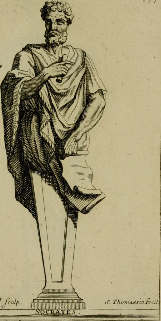 An illustration from Recüeil des figures, groupes, thermes, fontaines, vases, et autres ornemens tels qu'ils se voyent a présent dans le chateau et parc de Versailles : gravé d'après les originaux, 1694, leaf 398