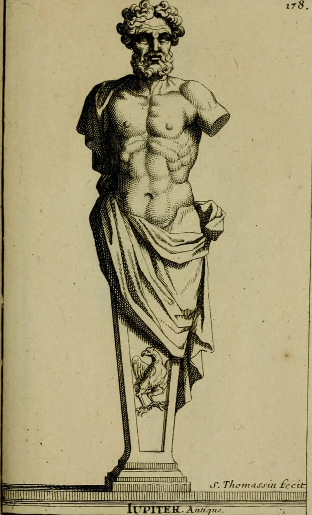 An illustration from Recüeil des figures, groupes, thermes, fontaines, vases, et autres ornemens tels qu'ils se voyent a présent dans le chateau et parc de Versailles : gravé d'après les originaux, 1694, leaf 400