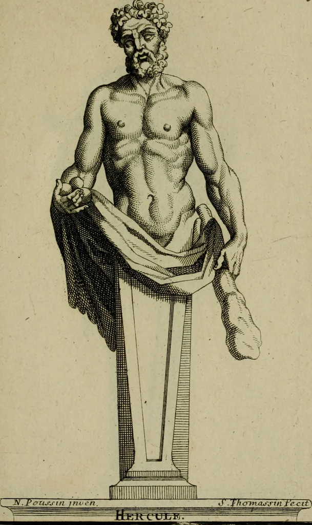 An illustration from Recüeil des figures, groupes, thermes, fontaines, vases, et autres ornemens tels qu'ils se voyent a présent dans le chateau et parc de Versailles : gravé d'après les originaux, 1694, leaf 402