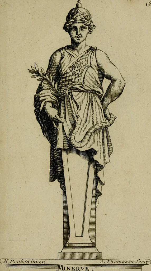 An illustration from Recüeil des figures, groupes, thermes, fontaines, vases, et autres ornemens tels qu'ils se voyent a présent dans le chateau et parc de Versailles : gravé d'après les originaux, 1694, leaf 404