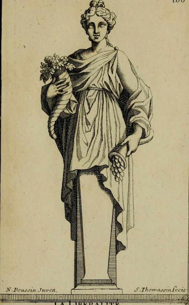 An illustration from Recüeil des figures, groupes, thermes, fontaines, vases, et autres ornemens tels qu'ils se voyent a présent dans le chateau et parc de Versailles : gravé d'après les originaux, 1694, leaf 416