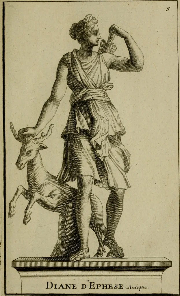 An illustration from Recüeil des figures, groupes, thermes, fontaines, vases, et autres ornemens tels qu'ils se voyent a présent dans le chateau et parc de Versailles : gravé d'après les originaux, 1694, leaf 42