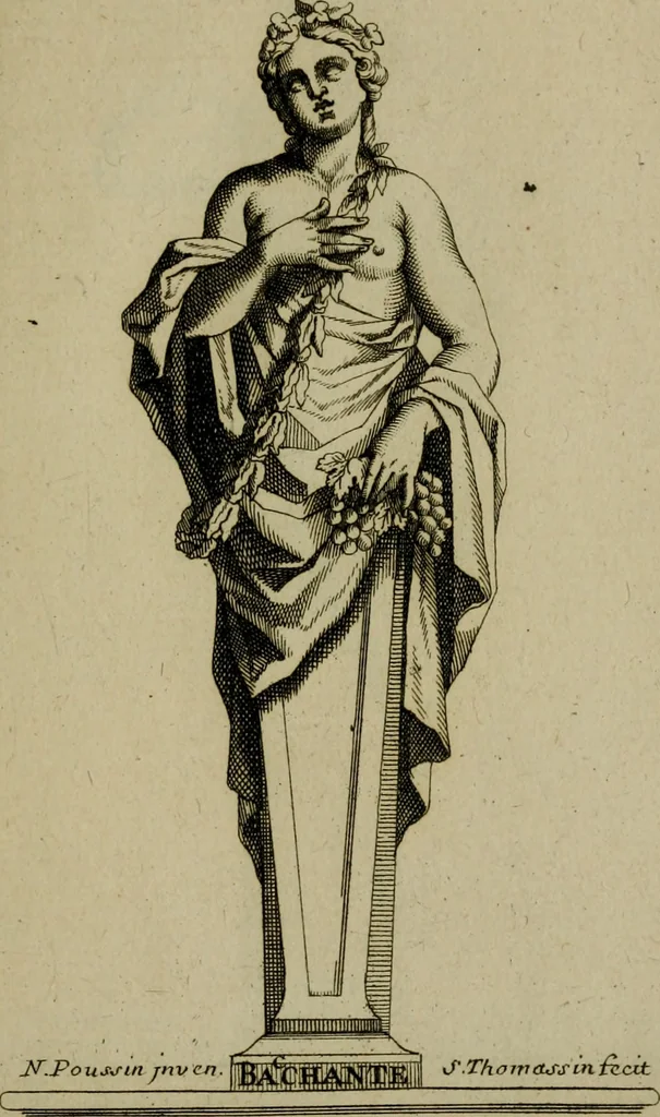 An illustration from Recüeil des figures, groupes, thermes, fontaines, vases, et autres ornemens tels qu'ils se voyent a présent dans le chateau et parc de Versailles : gravé d'après les originaux, 1694, leaf 420
