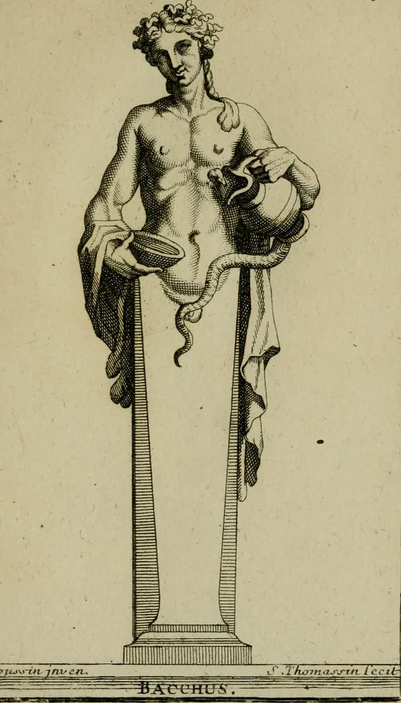 An illustration from Recüeil des figures, groupes, thermes, fontaines, vases, et autres ornemens tels qu'ils se voyent a présent dans le chateau et parc de Versailles : gravé d'après les originaux, 1694, leaf 426