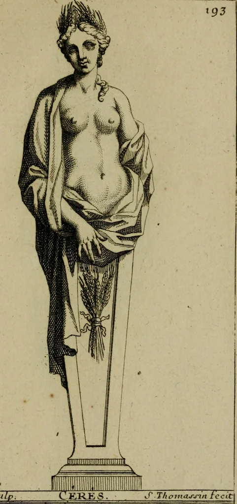 An illustration from Recüeil des figures, groupes, thermes, fontaines, vases, et autres ornemens tels qu'ils se voyent a présent dans le chateau et parc de Versailles : gravé d'après les originaux, 1694, leaf 430
