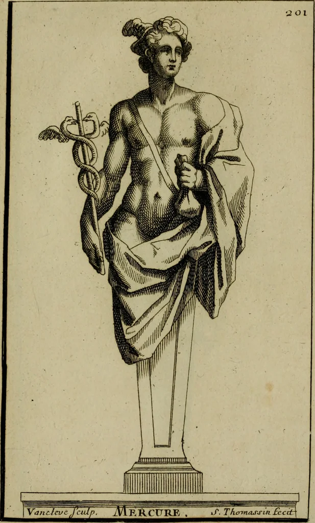 An illustration from Recüeil des figures, groupes, thermes, fontaines, vases, et autres ornemens tels qu'ils se voyent a présent dans le chateau et parc de Versailles : gravé d'après les originaux, 1694, leaf 446