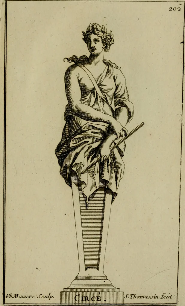 An illustration from Recüeil des figures, groupes, thermes, fontaines, vases, et autres ornemens tels qu'ils se voyent a présent dans le chateau et parc de Versailles : gravé d'après les originaux, 1694, leaf 448