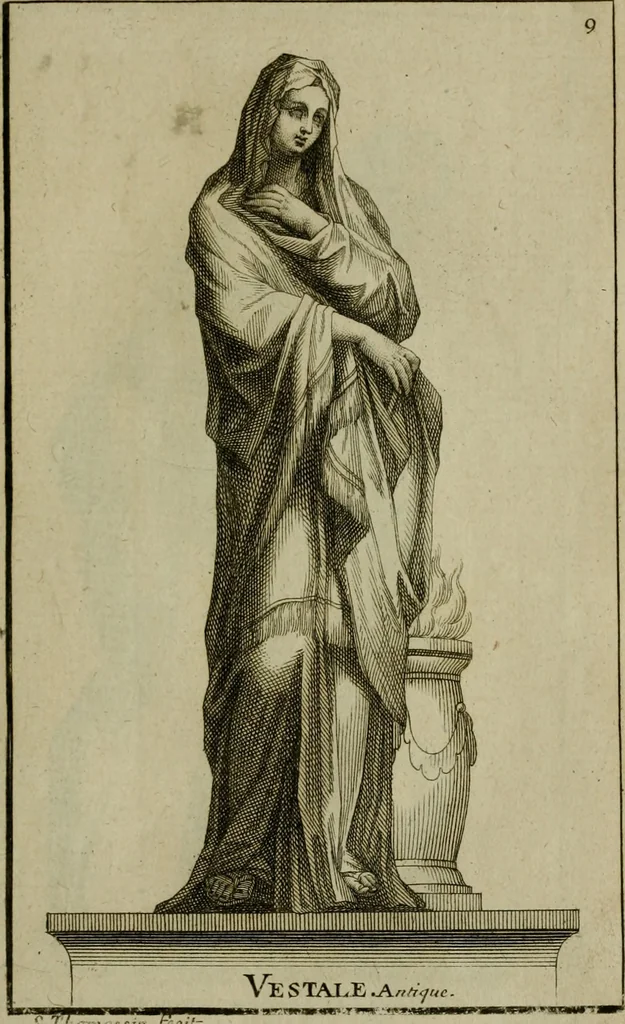 An illustration from Recüeil des figures, groupes, thermes, fontaines, vases, et autres ornemens tels qu'ils se voyent a présent dans le chateau et parc de Versailles : gravé d'après les originaux, 1694, leaf 50