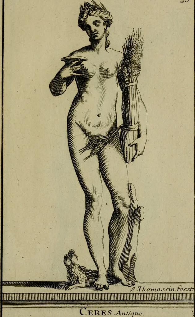 An illustration from Recüeil des figures, groupes, thermes, fontaines, vases, et autres ornemens tels qu'ils se voyent a présent dans le chateau et parc de Versailles : gravé d'après les originaux, 1694, leaf 78