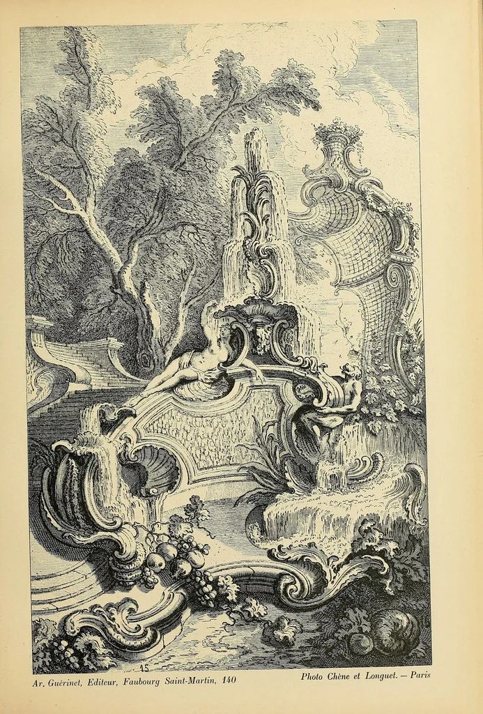 An illustration from Recüeil nouveau de differens cartouche inventez par le Sr. de la Joüe, 1900, leaf 35