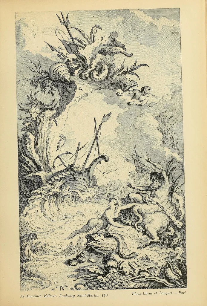 An illustration from Recüeil nouveau de differens cartouche inventez par le Sr. de la Joüe, 1900, leaf 37