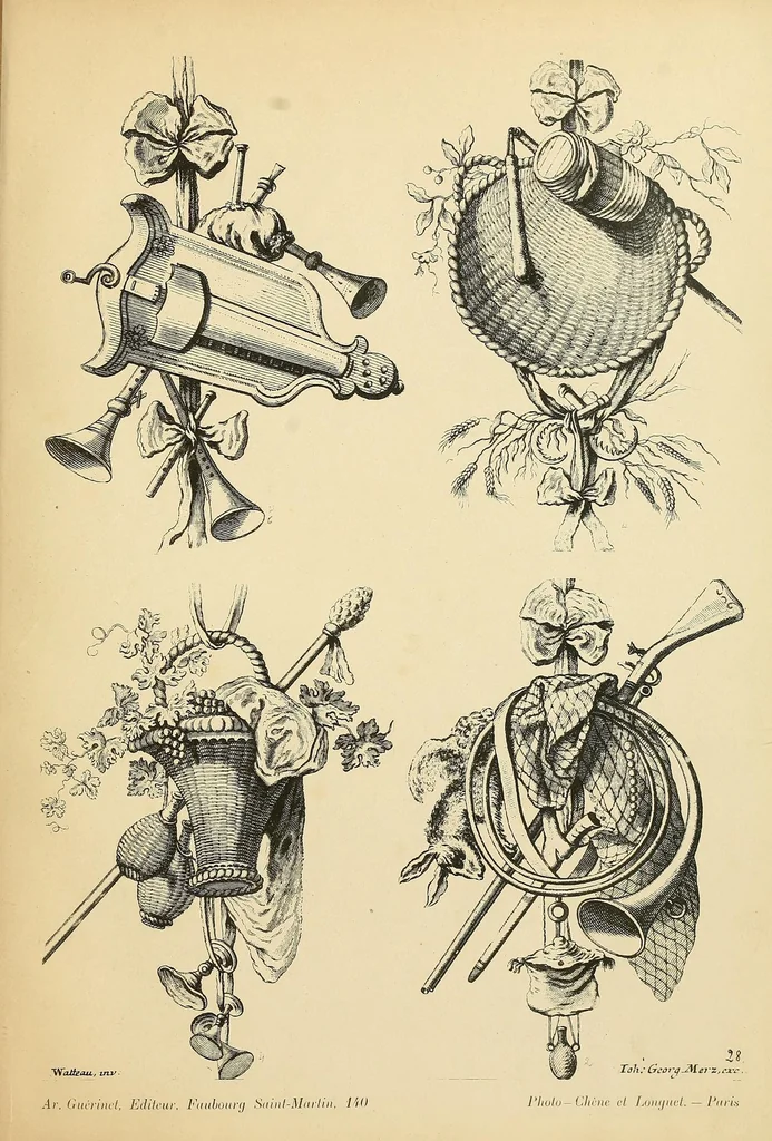 An illustration from Recüeil nouveau de differens cartouche inventez par le Sr. de la Joüe, 1900, leaf 61