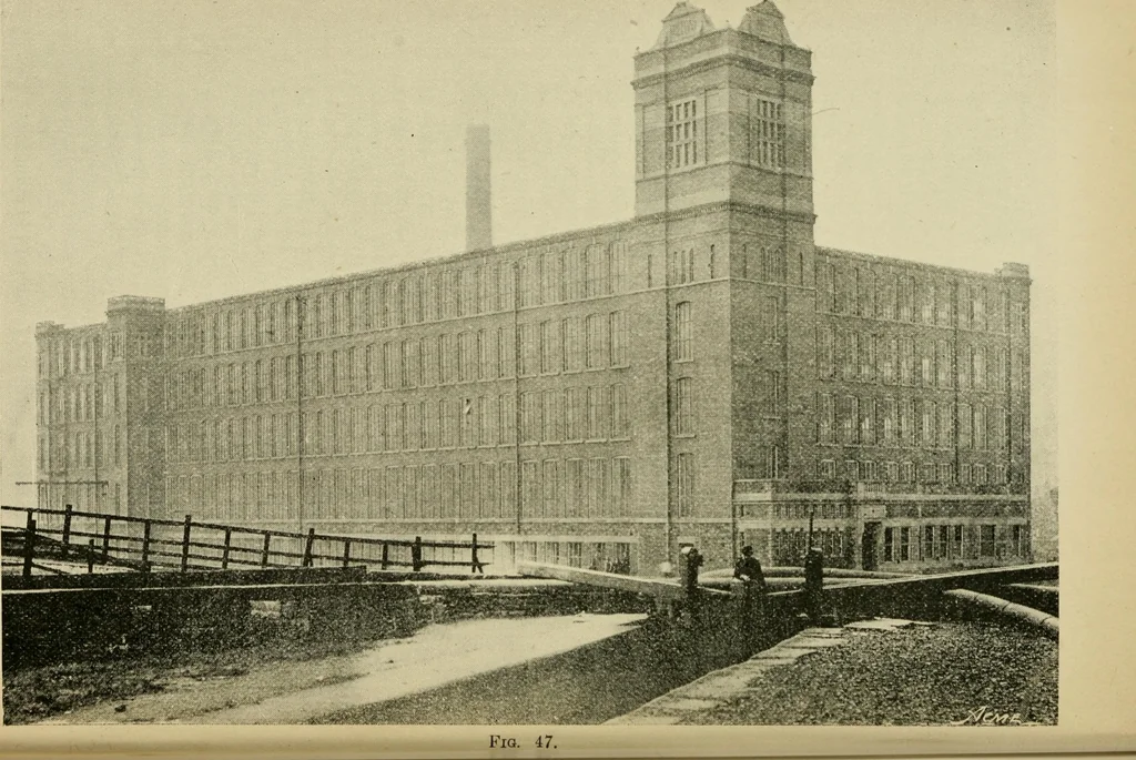 An illustration from Recent cotton mill construction and engineering, 1894, leaf 117
